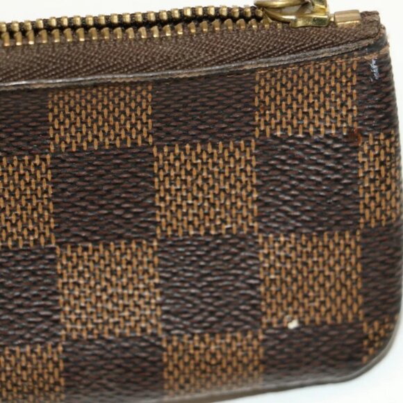 Louis Vuitton Damier Canvas Pochette Cles Key Pouch - Brown - Picture 12 of 16